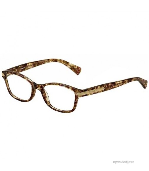 Coach Eyeglasses HC6065 6065 5287 Confetti Light Brown/Gold Optical Frame 49mm 49-17-135
