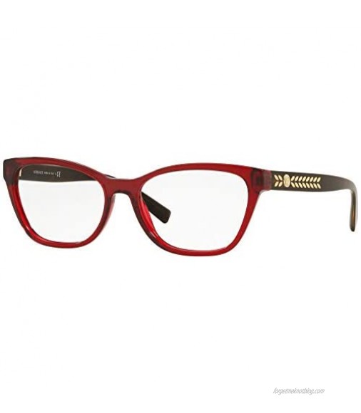 Versace VE3265 Eyeglass Frames 388-54 - Transparent/Red VE3265-388-54
