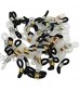 100 Pcs Eyeglass Chain Ends Anti-Slip Ends Retainer Eyeglass Strap Holder Loop Rubber Connectors for Eyeglass Chain