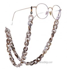 EUEAVAN Fashion Twist Link Acrylic Eyeglass Chain Marble Texture Sunglasses Holder Eyewear Retainer Strap for Women