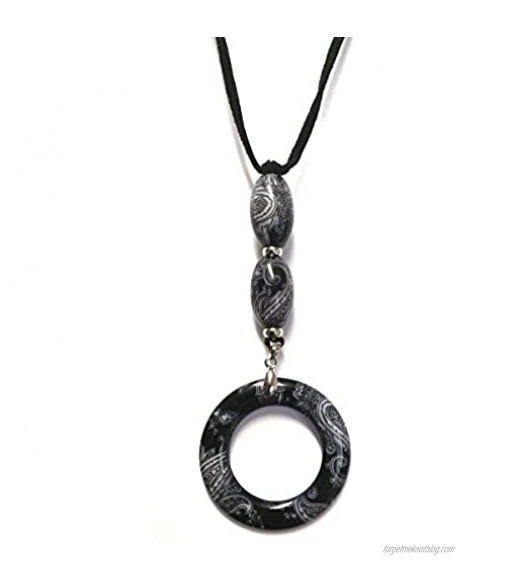 Eyeglass Necklace by Calabria EC-7 (Paisly)