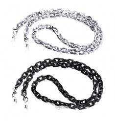 humlbird 2 Pieces Eyeglass Chains Mask Lanyard Eyewear Retainer Strap Holder for Women Men Fashion
