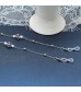 KAI Top Silver Eyewear Retainer Lanyard around Neck Fashion Eyeglass Chain Sunglass Chain Strap Holder Cord for Women Girls