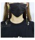 Longwu Face Mask Holder Copper Chain Strap - Pearl Mask Chain. Stylish Mask Strap Mask Lanyard (Face Mask Not Included)