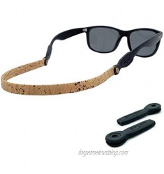 Premium Cork Sunglass Strap  Eyeglass Chain Lanyard – 2 Sizes Incl. Fits All Styles 3/8” Sunglasses Strap