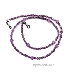 Purple Acrylic Beaded Eyeglass Chain Sunglasses Holder Necklace Eyewear Lanyard