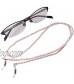 Sundysh Pearl Eyeglass Chain Pink Crystal Beaded Glasses Strap Lanyard Holder for Sunglass Women Girl