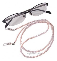 Sundysh Pearl Eyeglass Chain  Pink Crystal Beaded Glasses Strap Lanyard Holder for Sunglass Women Girl