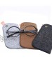 3 Pack Soft Felt Eyeglasses Bag Portable Glasses Sunglasses Storage Pouch Case Holder (3 Colors)