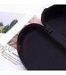 BodyTel Hard Sunglasses Case Portable Glasses Case with Plastic Carabiner Hook and Cleaning Cloth Use for Women Men Kids Black