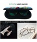 Cartoon Eyeglasses Cases Super-M-ar-io Br-os Glasses Case with Carabiner Soft Portable Neoprene Zipper Sunglasses Case