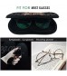 EKOFECK Sunglasses Soft Case with Carabiner Portable Travel Ultra Light Neoprene Zipper Eyeglass Case Glasses Case