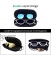 Face Shadow Soft Double Glasses Case Ultra Light Zipper Sunglass Case Waterproof Eyeglasses Case with Belt Clip