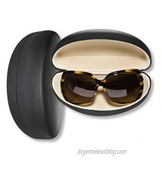 Large Sunglasses Case For Men & Women  Hard Shell Eyeglass Case In Smooth Matte Black