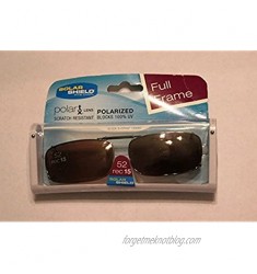 Solar Shield 52 Rec 15 Full Frame Driving Lenses Clip-on Polarized Sunglasses