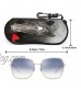 Sunglasses Soft Case Ultra Light Portable Neoprene Zipper Eyeglass Case with Belt Clip