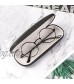 Unisex Hard Shell Eyeglasses Cases(Black) Protective Case For Glasses with a Glasses Cloth