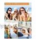 9 Pieces Oversized Square Sunglasses Flat Top Shades Retro Oversize Sunglasses for Women 9 Colors
