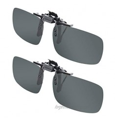 Clip-on Sunglasses  Splaks Unisex Polarized Frameless Rectangle Lens