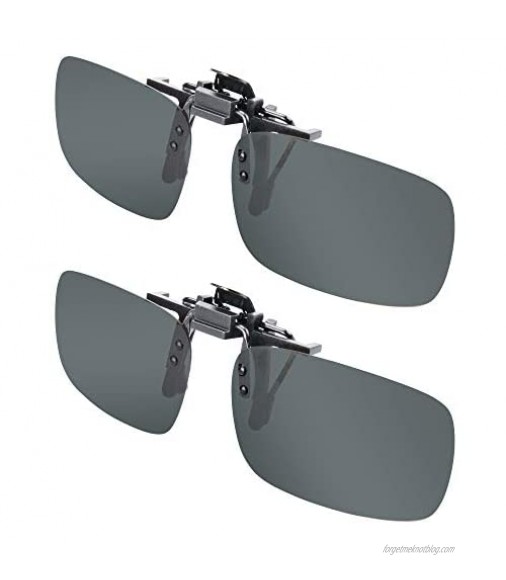Clip-on Sunglasses Splaks Unisex Polarized Frameless Rectangle Lens