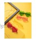 Gejoy Heart Shaped Love Rimless Sunglasses One Piece Transparent Candy Color Frameless Glasses Tinted Eyewear (11 Pairs Color G) Medium