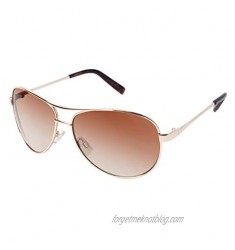 Jessica Simpson J106 Iconic UV Protective Metal Aviator Sunglasses. Glam Gifts for Women Worn All Year  59 mm  Gold