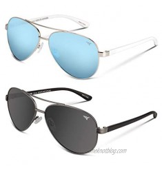 KastKing Kenai Aviator Polarized Sunglasses for Men and Women  Polarized Lenses  100% UV Protection  Lightweight Frame