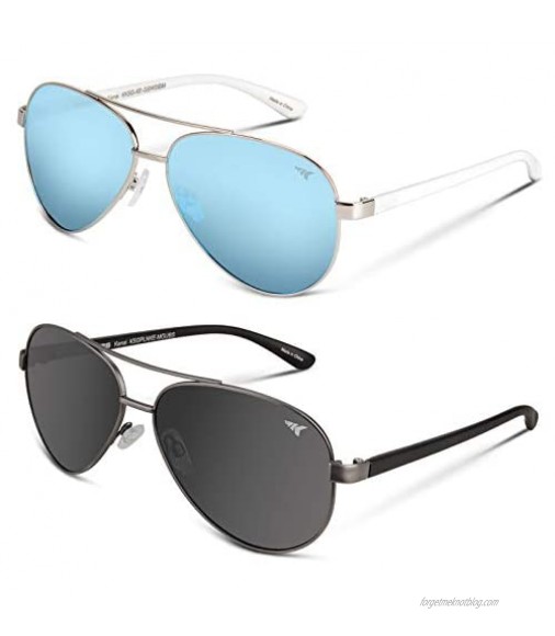 KastKing Kenai Aviator Polarized Sunglasses for Men and Women Polarized Lenses 100% UV Protection Lightweight Frame