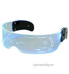 LED Visor Glasses  259 Various Flash Combinations  Difference Speed  7 Colors Light Up Glasses