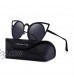 MERRY'S Cat Eye Sunglasses Round Metal Cut-Out Flash Mirror Lens Sun glasses S8064
