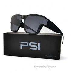 PSI Premium Wrap Sunglasses  Solar Shield Sunglasses  Sunglasses Fit over Glasses for Women and Men  UV400 Protection  HD for Driving