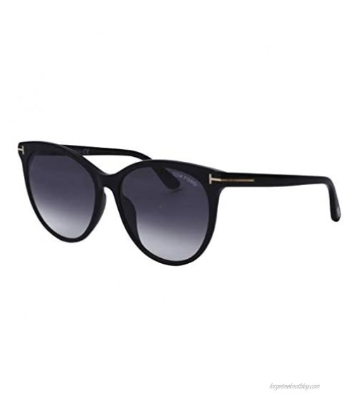 Tom Ford FT0787 01B Shiny Black Maxim Round Sunglasses Lens Category 2 Size 59m