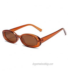 Vanlinker 90s Sunglasses for Women Men Polarized Retro Oval Sunglasses Small Narrow VL9580