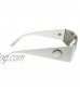 Versace VE 4360 401/5A White Plastic Shield Sunglasses Gold Mirror Lens