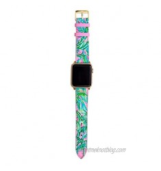 Lilly Pulitzer Genuine Leather Watch Band Sized to Fit 38mm & 40mm Smartwatches Compatible with Apple Watch Series 1-6