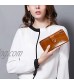 YALUXE Women's Wax Genuine Leather RFID Blocking Large Capacity Luxury Clutch Wallet Card Holder Organizer Ladies Purse Wallets for women brown