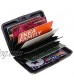 Elfish Mini RFID Aluminum Wallet Credit Cards Holder Business Card Case Metal ID Case for Men Women (Flag)