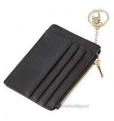 Sodsay Card Case Slim Front Pocket Wallet for Women Credit Card Holder with Keychain
