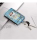Zip ID Case Card Holder Fintie Slim Coin Purse Wallet RFID Blocking Change Pouch with Key Chain (Blossom)