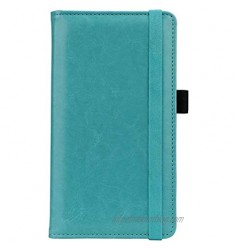Checkbook Cover for Women & Men  Microfiber Leather Check Book Holder Wallet (2-Sky Blue)
