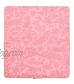 Floral Checkbook Cover for Women Card Holder Wallet for Checks & Credit Cards RFID Blocking (Pink)