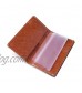 Leather Checkbook Cover Holder with Free Divider Right Handed with Middle Pen Design Checkbook Cover Case for Women/Men