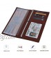 Leather Checkbook Cover Wallets For Men RFID Minimalist Duplicate Check Holder