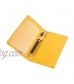 Leather Checkbook Cover with Pen Holder and Built-in Divider Basic Checkbook Holder Case for Men&Women (Yellow Ballon)