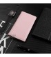 Leather Checkbook Cover with Pen Holder and Built-in Divider Basic Checkbook Holder Case for Men&Women (Pink)