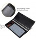 LYOOMALL Leather Checkbook & Register Cover Holder Case Slim Wallet For Men & Women