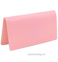 Pink Vinyl Checkbook Cover  Top Tear Personal Vinyl Checkbook Cover