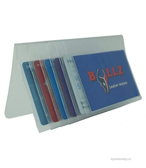 Sets of Heavy Duty Vinyl Plastic 6 Pages Secretary Checkbook Cover or long Wallet Inserts MADE IN USA