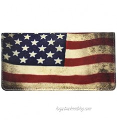 Snaptotes Patriotic Flag Checkbook Cover One Size Red Blue White