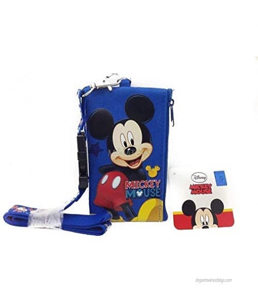 Disney Lanyard & ID Holders with Coin Purse (Blue Mickey)